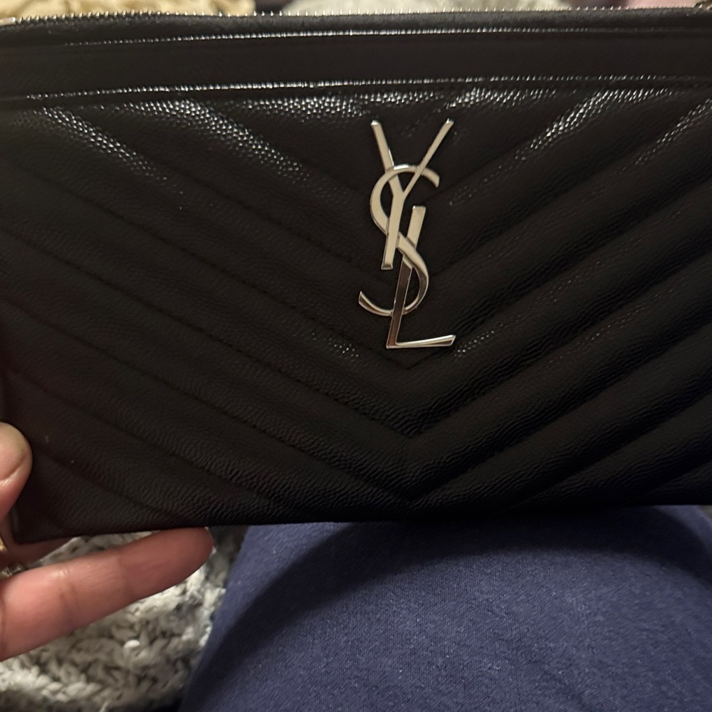 Saint Laurent Black Leather Detail